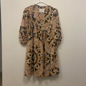 Printed boho chic dress